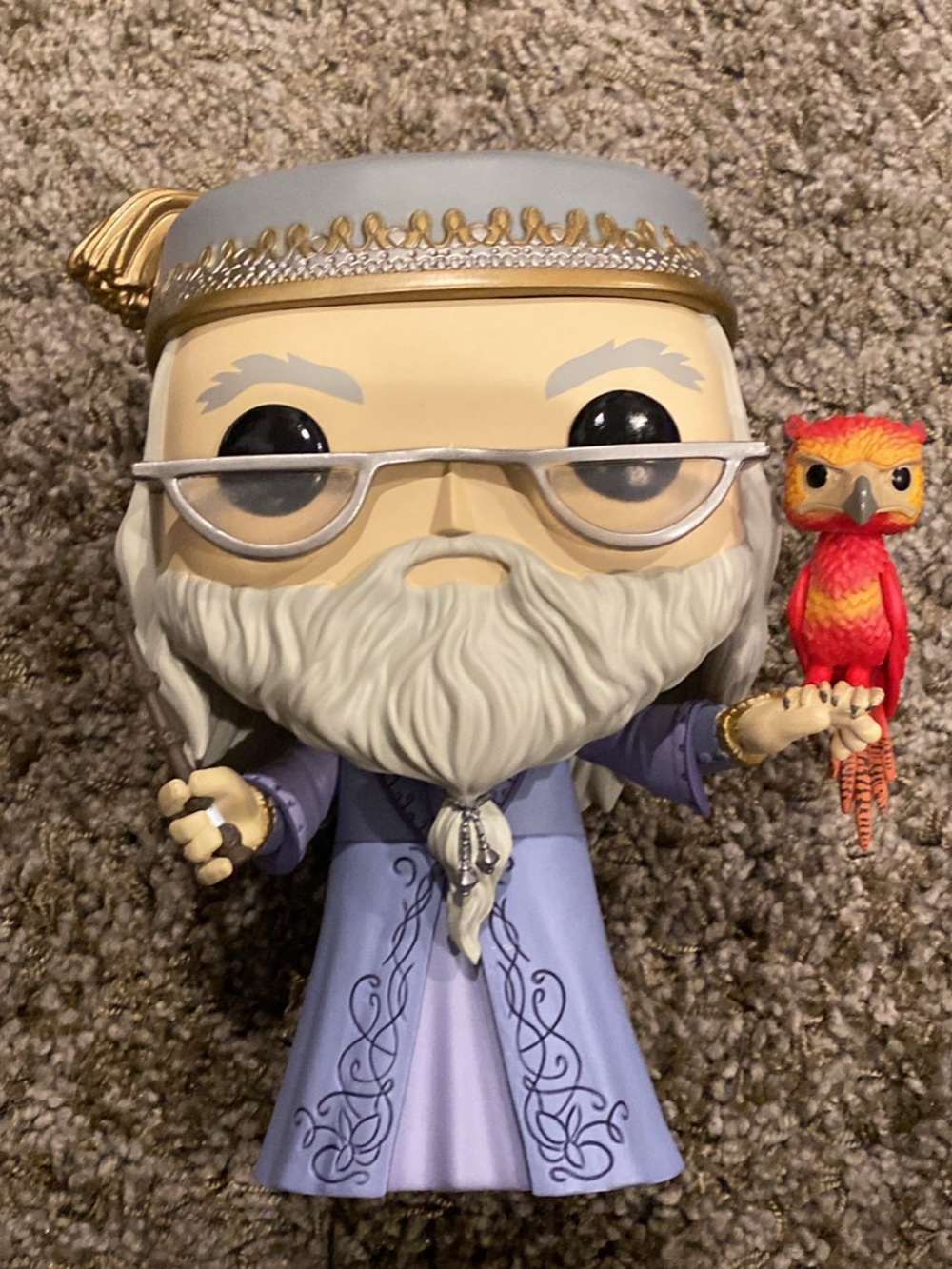 Dumbledore and Fawkes Giant Funko Pop figure
